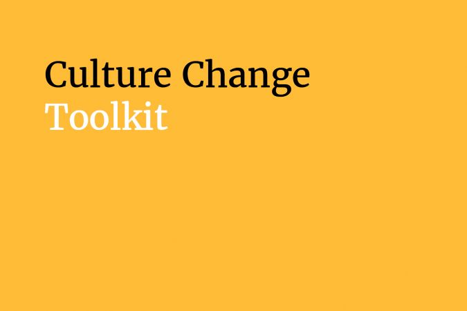 Arts Council England’s Culture Change Toolkit